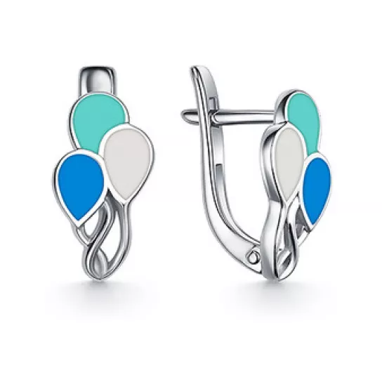 Серьги детские из серебра