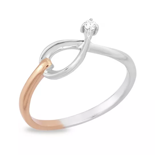 Кольцо с бриллиантами из золота