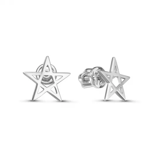 Пусеты из серебра