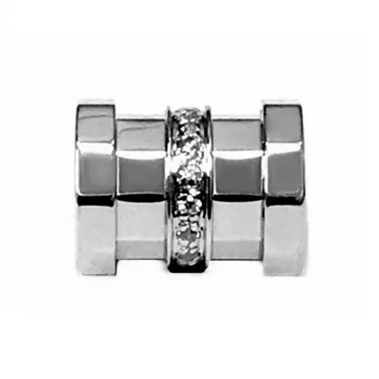 Подвеска с фианитом из серебра