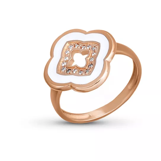 Кольцо с бриллиантами из золота