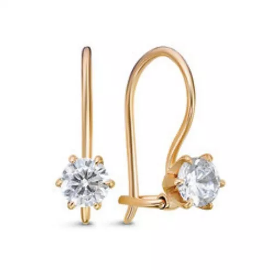 Серьги детские из золота