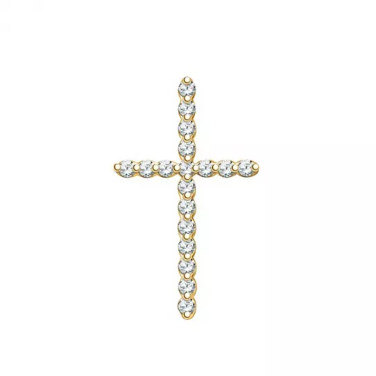 Подвеска с фианитом из золота