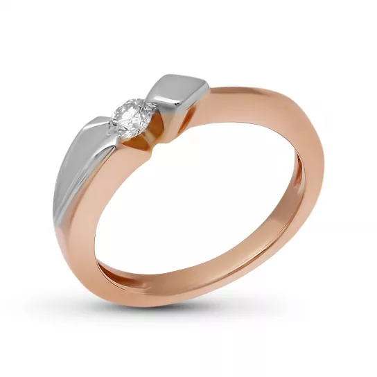 Кольцо с бриллиантами из золота