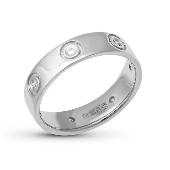 Кольцо с бриллиантами из золота