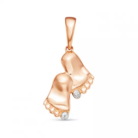 Подвеска с бриллиантами из золота