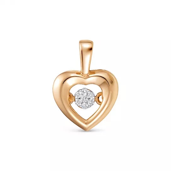 Подвеска с бриллиантами из золота