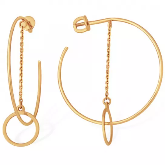 Пусеты из золота