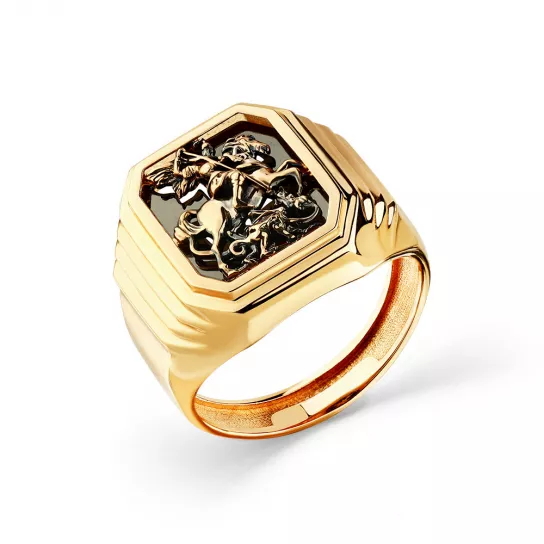 Кольцо-печатка из золота