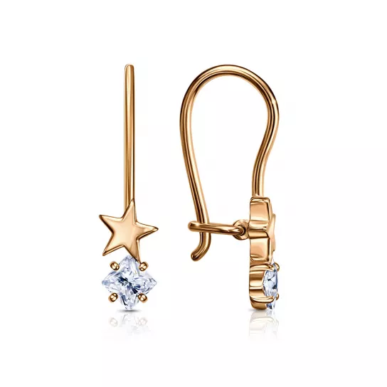 Серьги детские из золота